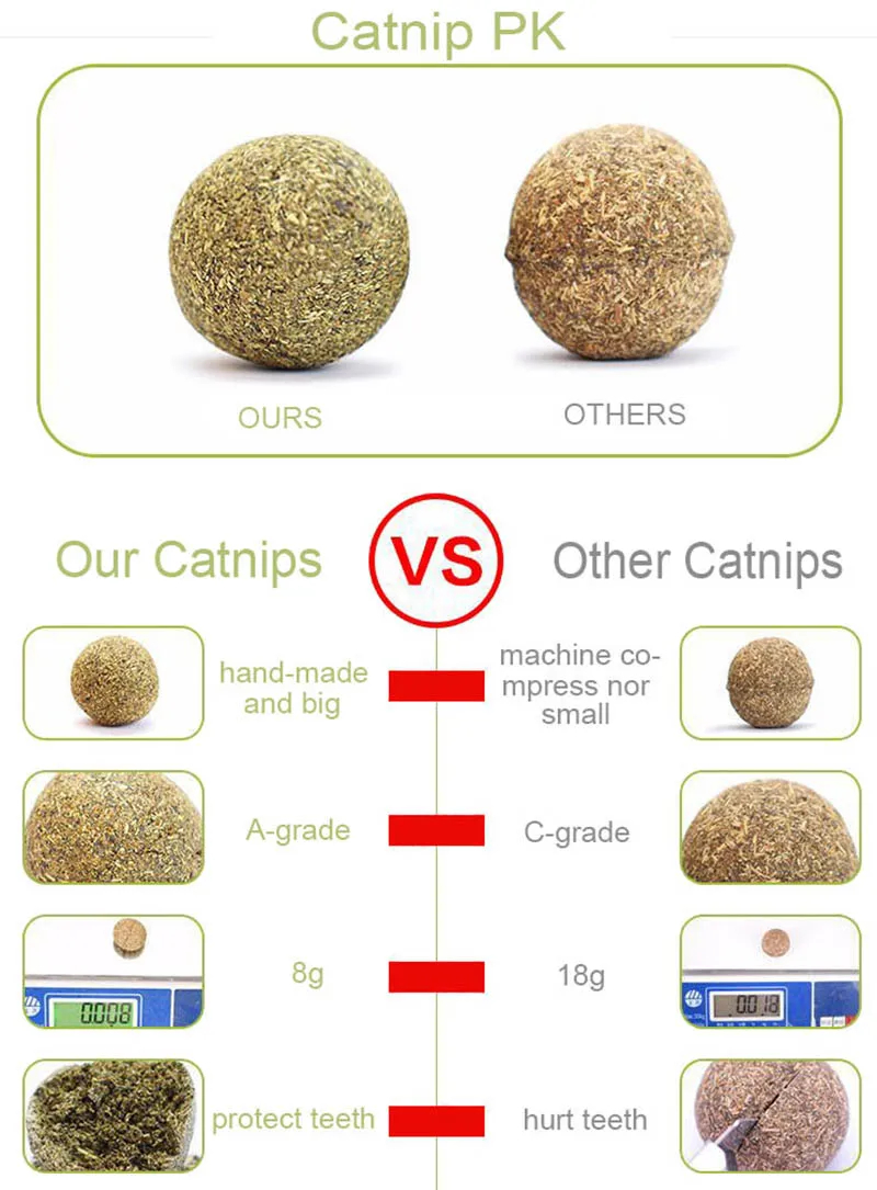 Pet Catnip Cat Treat Ball Home Chasing Toys Menthol Flavor Healthy Products For Cats Kitten Edible Supplies PT5011 (7)
