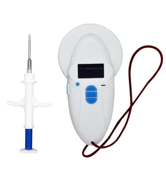 

ISO11784 Pet Microchip Syringe Rfid chip implant Vet Injector Animal ID Dog Tag Mini size 2.12x12mm+1 pcs WS500 pet reader