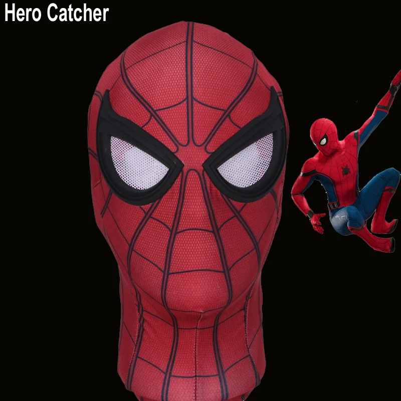 Продажа Герой Catcher том Холланд паук маска выпускников паук маска 2017 Человек паук Маска выпускников маска с нерушимой глаза