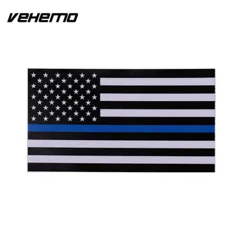 

American US Flag Blue Stripes Car Sticker Decal Decoration Waterproof Badge 2017 New Car Decals Universal For BMW Benz Audi Ford