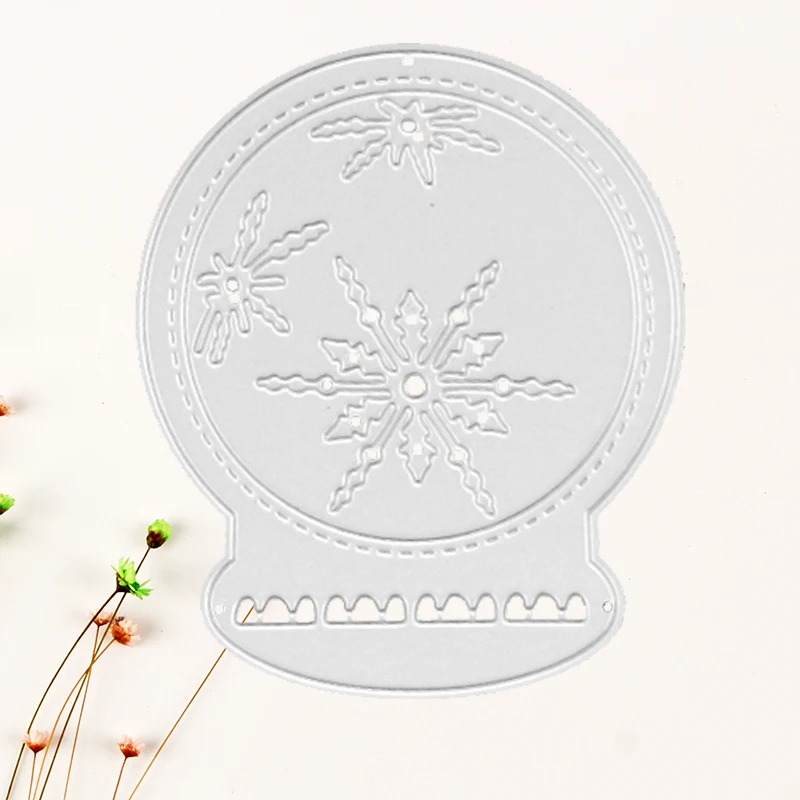 

Snowflake Mirror Cutting Dies Stencils for Scrapbooking Paper Greeting Card Album Photo Art Painting Embossing DIY Decor