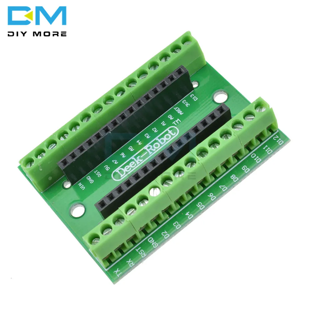 

NANO V3.0 3.0 Controller Terminal Adapter Expansion Board NANO IO Shield Simple Extension Plate For Arduino AVR ATMEGA328P
