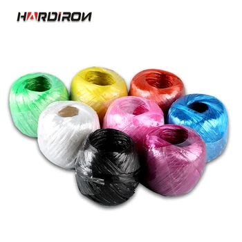 

HARDIRON Color New Material Bundling Plastic Rope Fine Wrap Wrap Packaging Nylon Packing Bundle Tear Film Straw Rope
