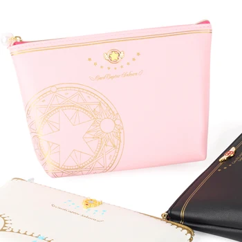 

Anime Cardcaptor Card Captor SAKURA KINOMOTO Cakura Cards Cosmetic Bag Women Clutch bag Accessories Cosplay