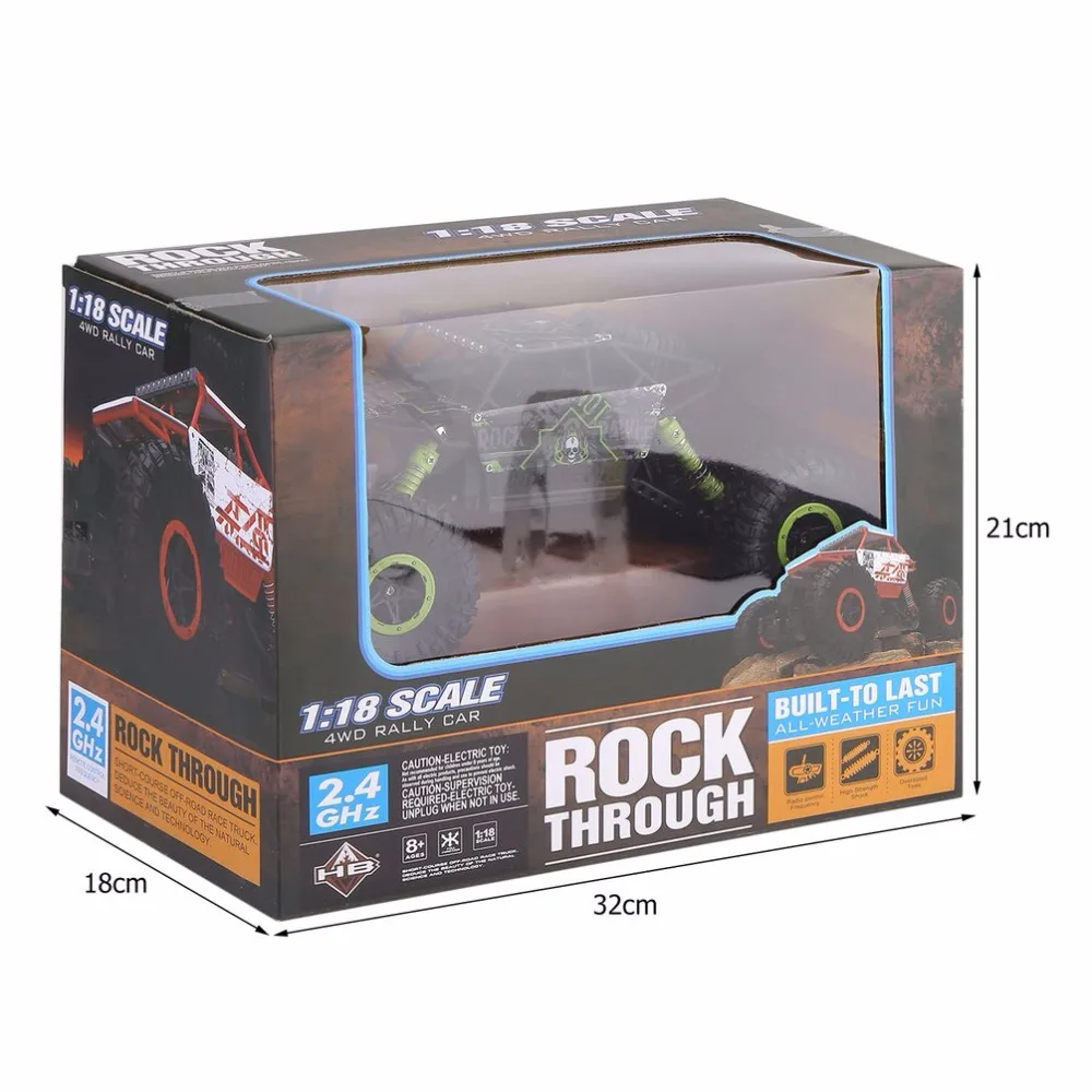 Радиоуправляемая машина 2,4G 4WD RC Rock Driving Crawlers Car Double Motors Drive Bigfoot модель дистанционного управления автомобиль внедорожник игрушка EU Plug