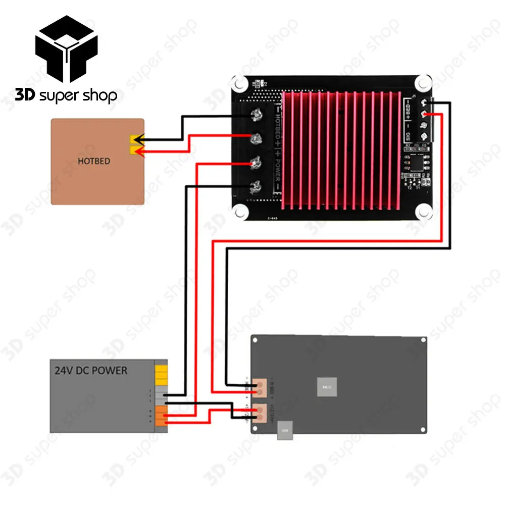 

On sale 30A Heating-Controller MKS MOSFET for Heat Bed/Extruder MOS Module Exceed 30A Support Big Current 3D Printer Parts