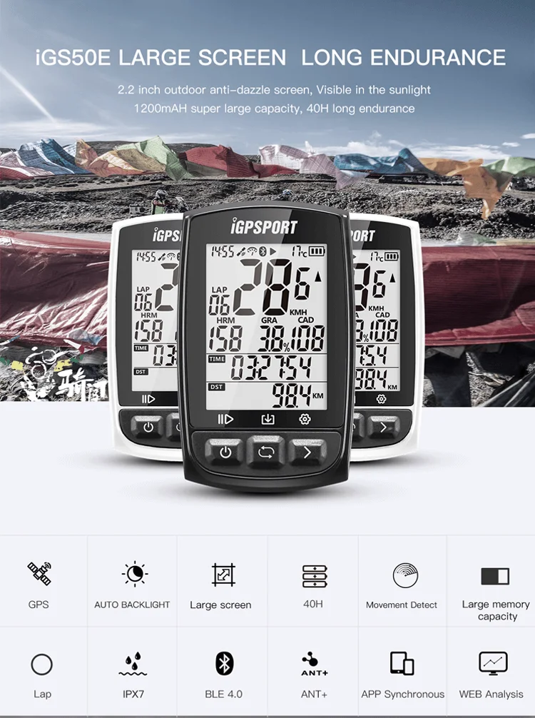 IGPSPORT GPS велосипедный Спортный Компьютер Водонепроницаемый IPX7 ANT+ Беспроводной спидометр велосипедный цифровой секундомер Велоспортный Спидометр