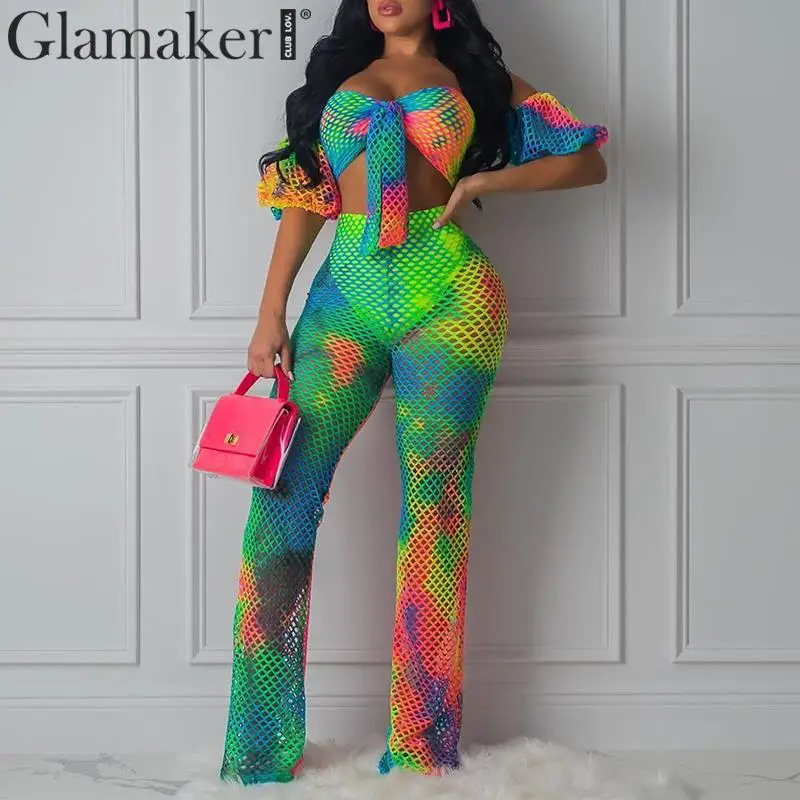 Glamaker красивый сексуальный комбинезон с галстуком комплект из двух предметов