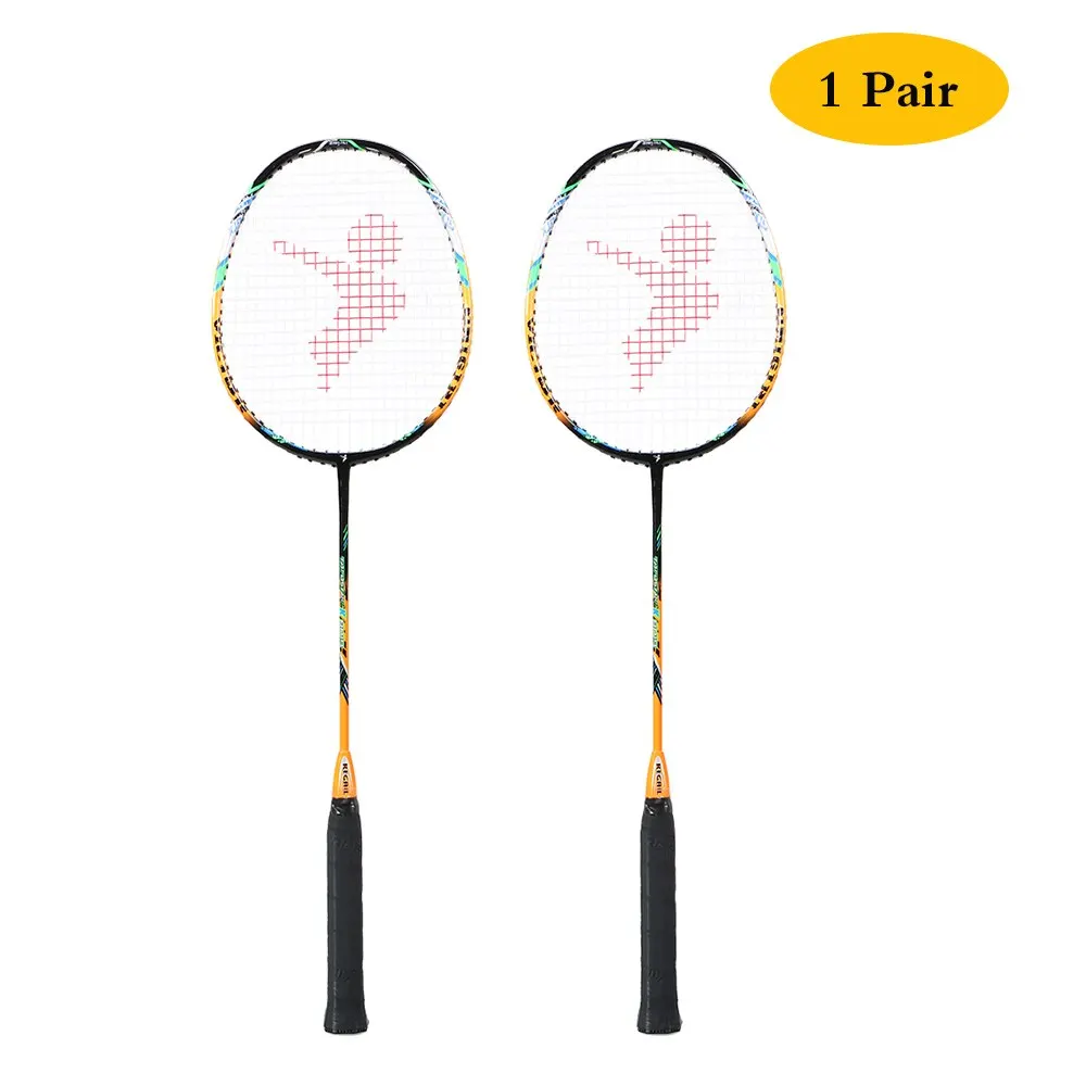 

Professional 2 Player Badminton Bat Replacement Set Ultralight Carbon Fiber Badminton Racquet with Badminton Bag Raket badminton