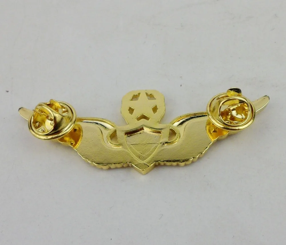 Cold War US Pilot Wings U.S. Army Master Aviator Badge Pin Shining Golden