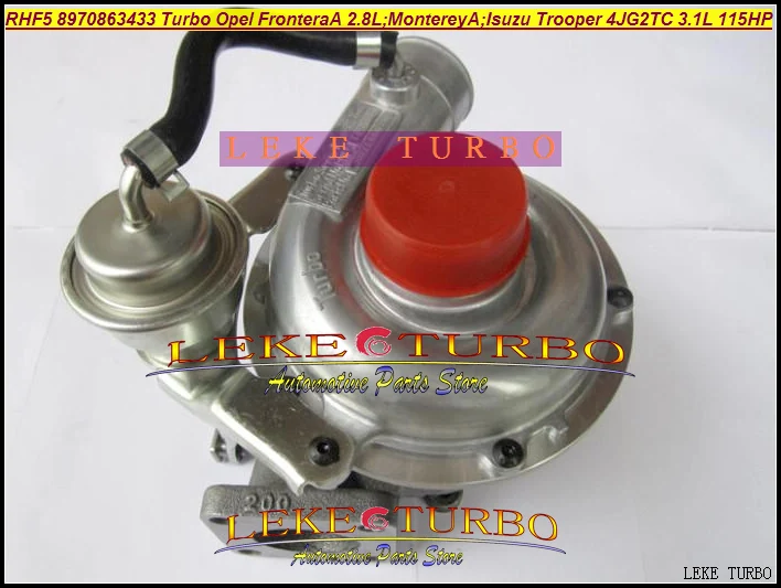RHF5 VA430023 8970863433 Turbo Turbocharger For OPEL Frontera A 2.8L TD Monterey A 3.1TD ISUZU Trooper 4JG2TC 3.1L TD 115HP