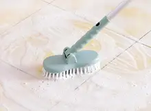  Hot sale Cleaning Tools Floor Toilet Bath Long Handle Bristle Brush Bathroom Tiles Cleaning Brush Long Handle 0312 