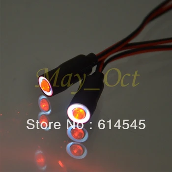 

RC Car LED Night 2PCS White / Red headlamps headlights LED light ax006