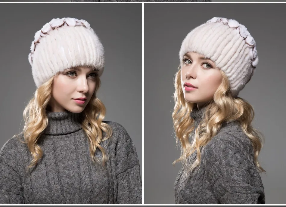 fur woman winter hats PCM023 (11)