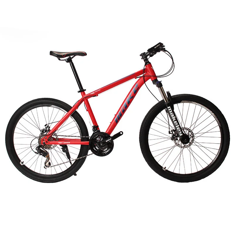 SHANP Горный велосипед стальная рама 24 скорости Shimano дисковые тормоза 26" - Цвет: red