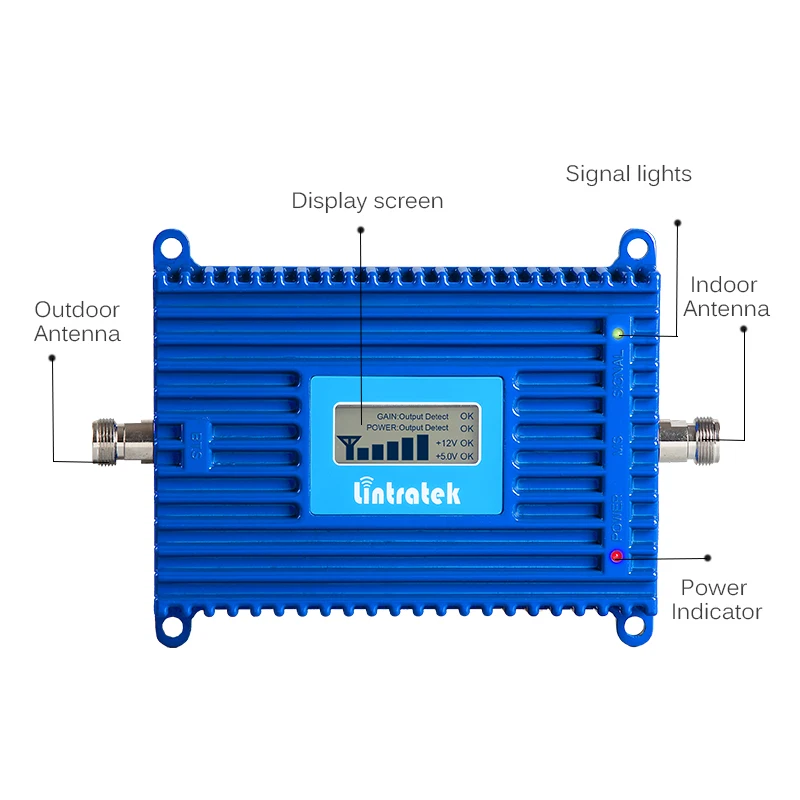 Lintratek Repeater 4G 2600MHz 70dB AGC Mobile