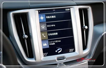 

For Volvo XC60 2018 Interior ABS Matte Auto Car-styling Inner Navigation Frame Cover Center Console Cover 1*