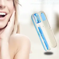 Портативный нетоксичные Пластик Зубная щётка Стерилизатор Коробки для инструментов Путешествия зубная Кисточки Автоматическая