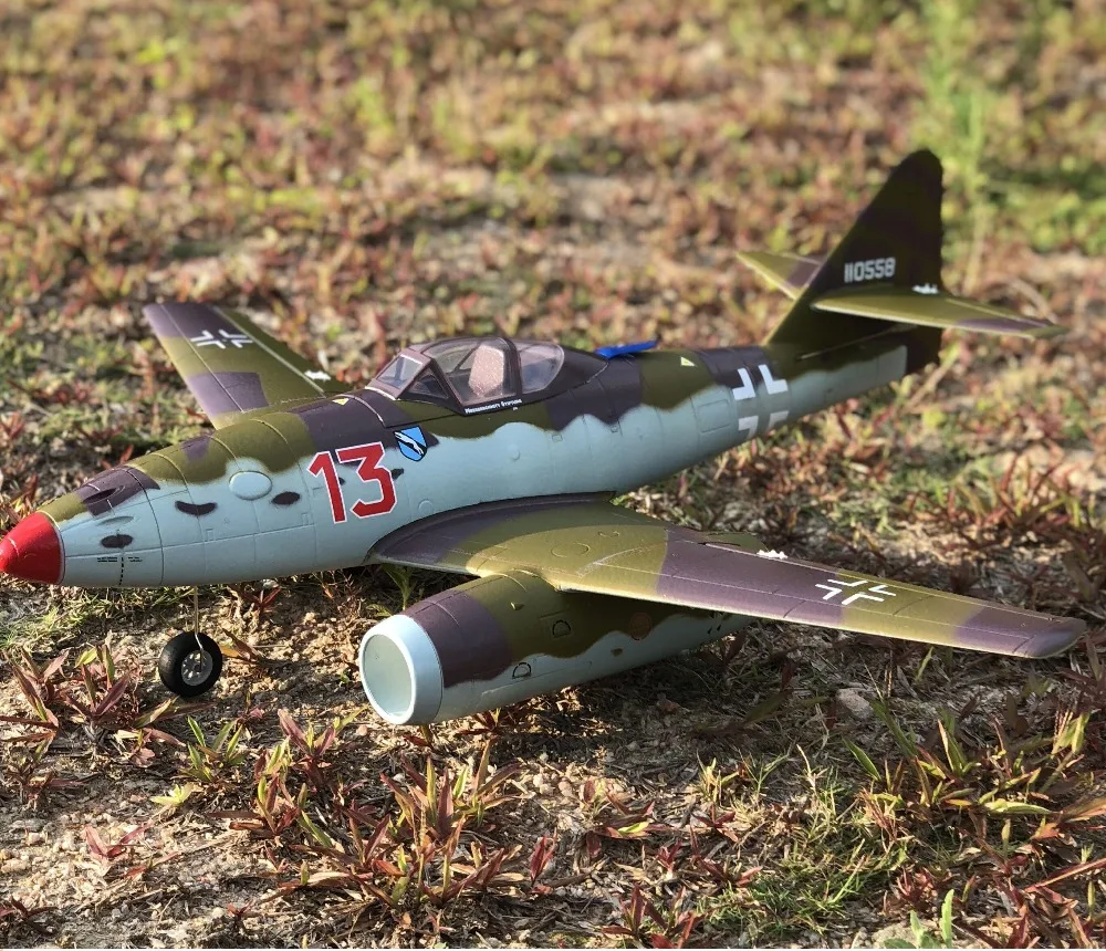 Фото Двойной Радиоуправляемый самолёт 50 мм EDF Jet ME262 ME 262 игрушка EPO готовая к полету RTF Двойной Радиоуправляемый самолёт 50 мм EDF Jet ME262 ME 262 игрушка EPO готовая к полету RTF
