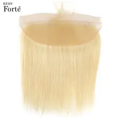 Remy Forte человеческие волосы, кружева, Фронтальная застежка 613, блонд, Прозрачная Кружевная Фронтальная 13X4, кружевная фронтальная 8-20 дюймов