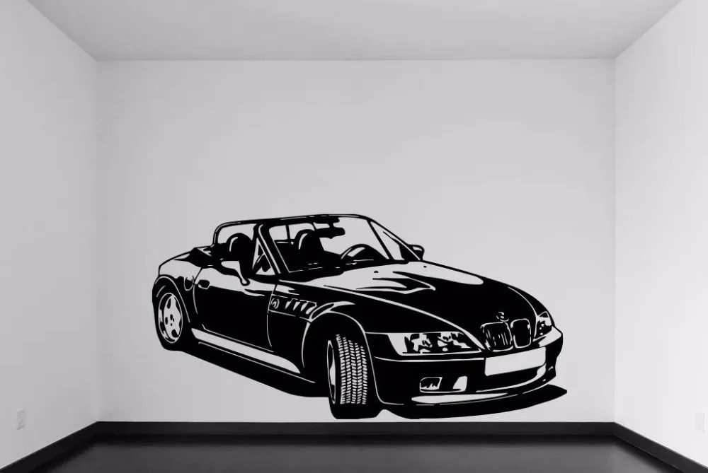 Vinyl Wall Decal Sticker Super Fast Dragracing Cabriolet Car Stickers For Kids Child room Teen Bedroom Home Decor A769 | Дом и сад