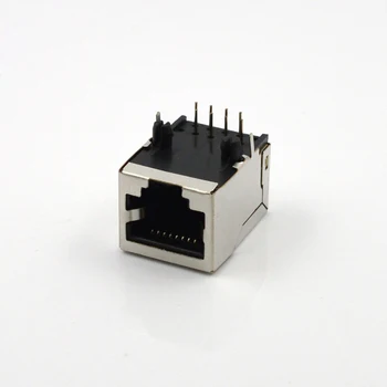 

100pcs Extension RJ45 Connector Network Socket 59-8P8C With Shielded Network Socket RJ45 Crystal Head Holder 3.05