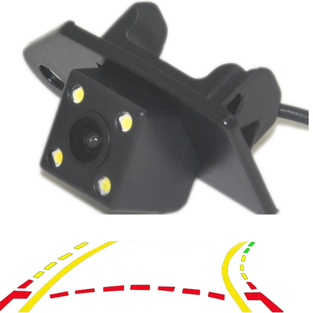 

Intelligent Dynamic Trajectory Tracks Rear View Parking Camera Moving Guide Parking Line 4LED night vision For Mitsubishi ASX
