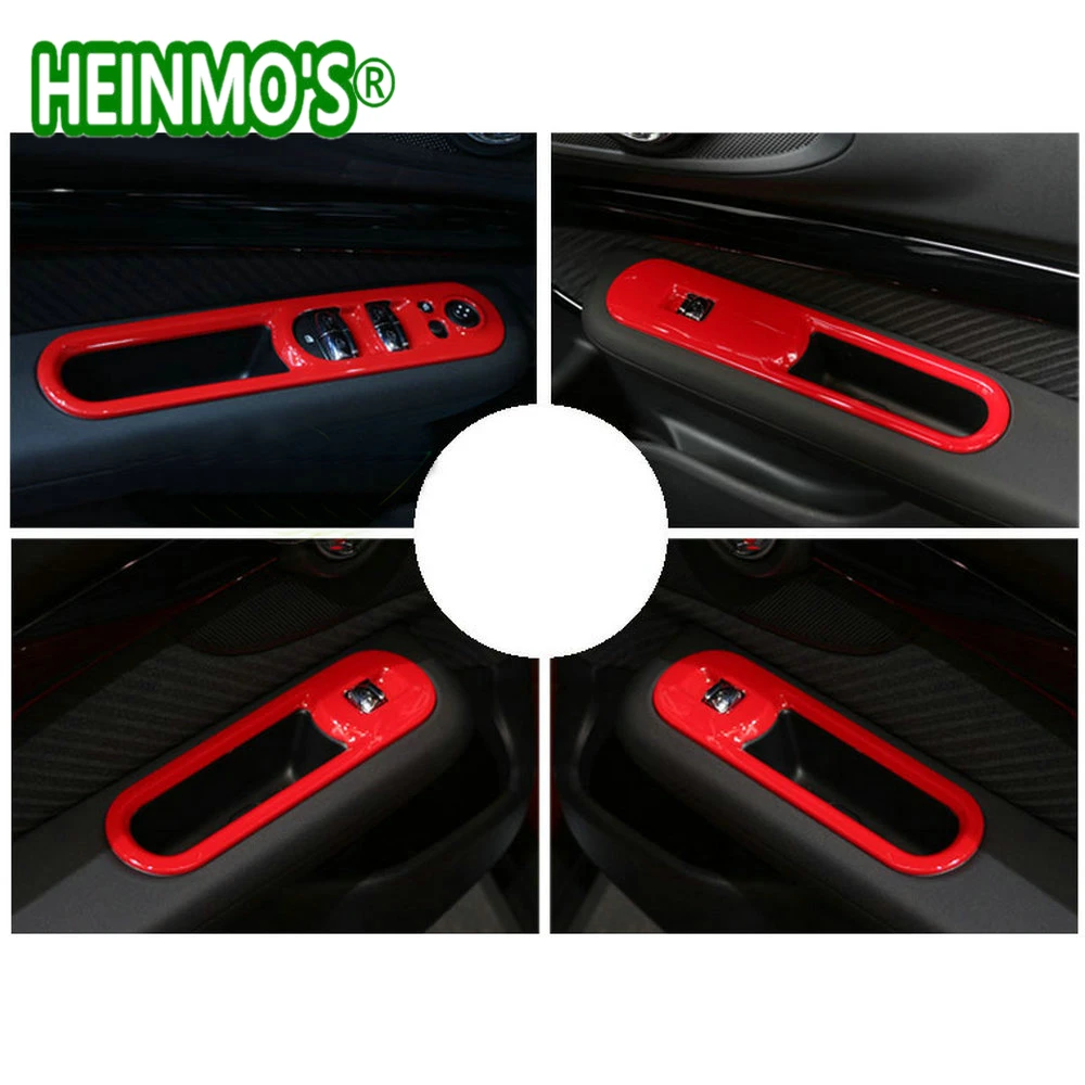 (F54) 4PCS For Mini Cooper Accessories Window Lifter Switch Button Sticker Cover For Mini Cooper F54 Accessorios For Mini F54 Clubman (5)