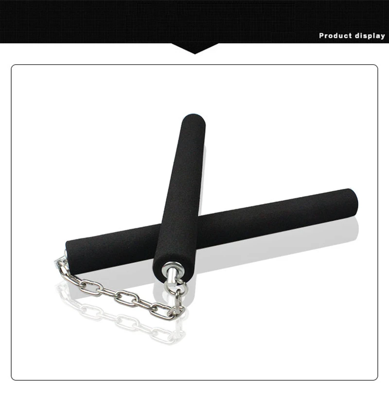 kungFu Martial Art taekwondo Foam Nunchakus self defense Safty Nunchakus Sponge Double Boning Stick with Stainless Steel Chain (11)