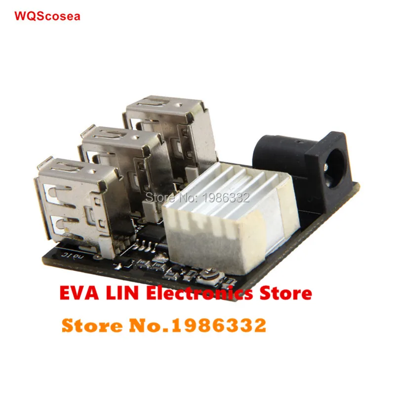 

WS16 3 USB Charging Step Down Module DC 7V~14V 9V 12V To 5V 8A Mobile Charger Power Bank Step-Down Voltage Regulator Converter