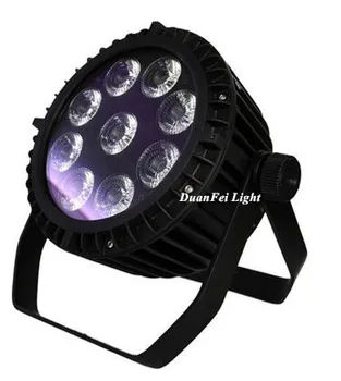 

8pcs/lot 9pcs 12w rgbw 4in1 led slim par wedding led par cam mini par light