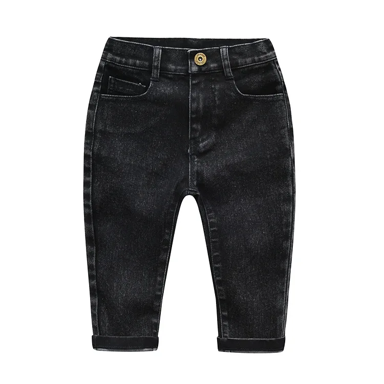 Детские трикотажные брюки для мальчиков, джинсы г., повседневные штаны высокого качества на весну, лето и осень детские джинсы для маленьких мальчиков и девочек от 3 до 8 лет
