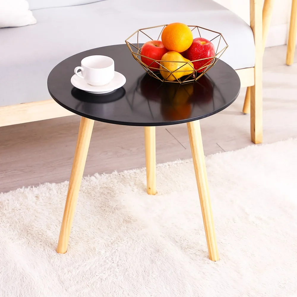 cheap Modern Wooden Coffee Table Tea Table Bedside Furniture Outdoor Balcony Living Room Decor DQ9143 2 3