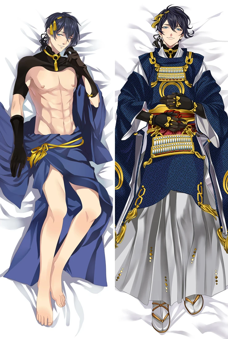 Японские игры аниме Touken Ranbu онлайн персонажи Mikazuki Munechika otaku Dakimakura наволочка обнимающая наволочка