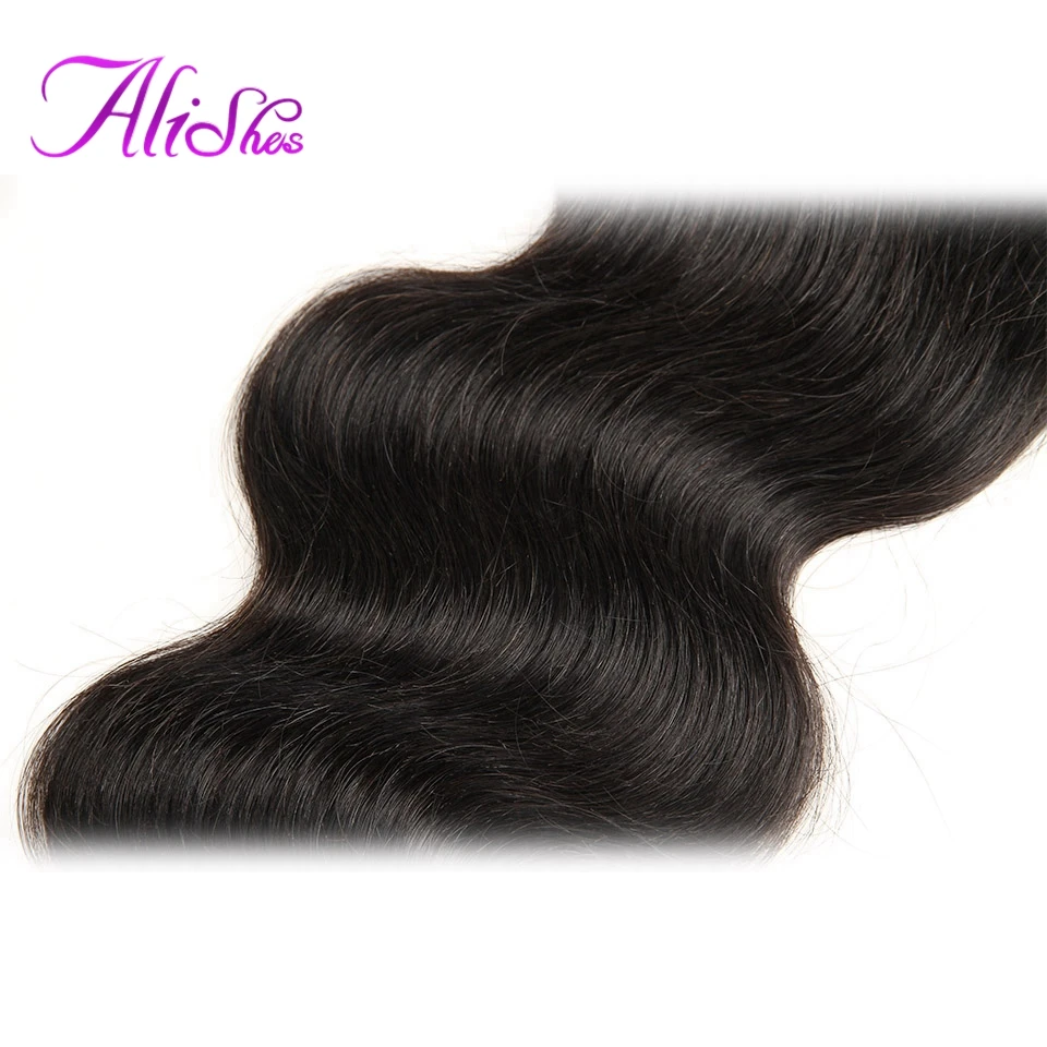 Alishes волос 4x4 бразильские волнистые накладные волосы на тонкой прозрачной основе(8-20 дюймов коричневый шнурка человеческих волос закрытием средний//три части бразильские Волосы remy застежка