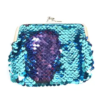 

Fashion Women Sequins Coin Purse Girls Key Cash Holder Mini Money Bag Wallet