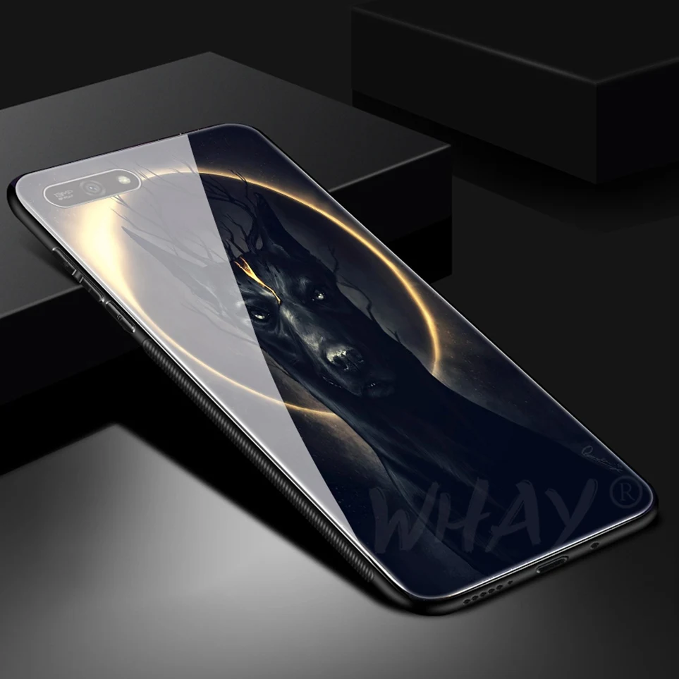 WHaY Glass Case For Huawei Honor 7A Luxury Pattern Coque For P20 Pro P Smart Cover Mate P20 10 Lite Honor 10 9 Lite Y6 2018 Case (11)