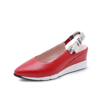 

2019 spring and summer new style with wedges with Baotou pointed sandals female 33-40