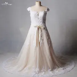 Rsw1181 yiaibridal реальной работы фотографии шампанское Внутри съемная юбка bruidsjurken плюс Размеры Vestido De Noiva 2 EM 1