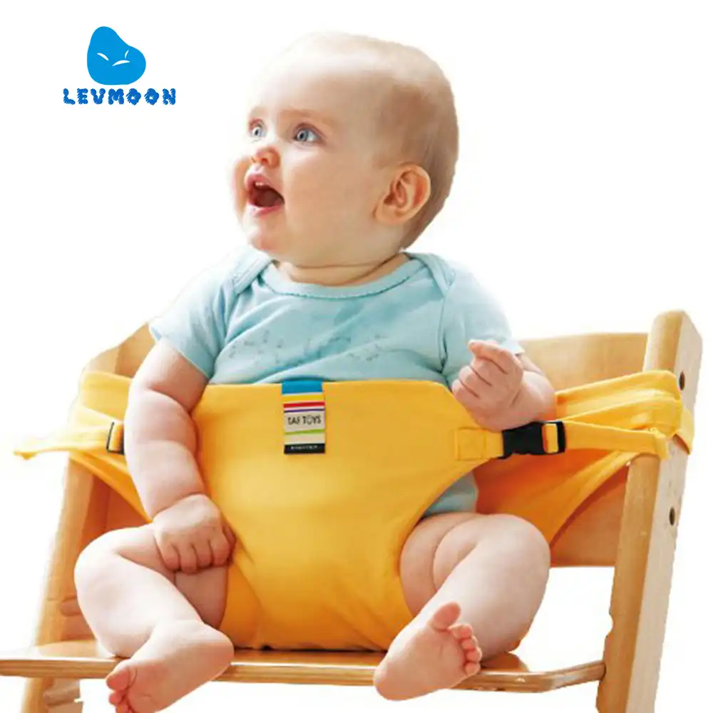 Портативное кресло Levmoon, стул для обеденного обеда, ремень безопасности, растягивающийся пояс для кормления, кресло для кормления - изображение