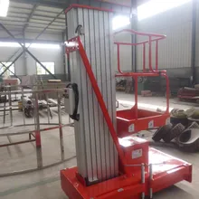 Гидравлическая мачтовая вышка Алюминиевая Рабочая подъемная Таблица