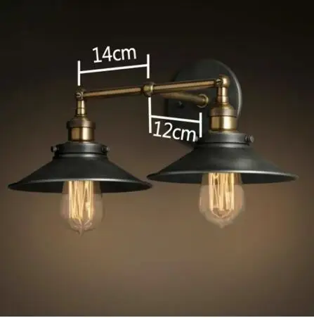 ASCELINA loft wall lamp industrial antique Wall Sconce led WALL Lights for home lighting stairs bedroom light updown E27 85-260V
