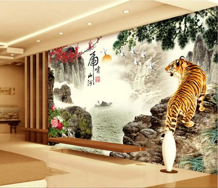 Papel pintado de foto personalizado 3D paisaje pintura papel tapiz 3D