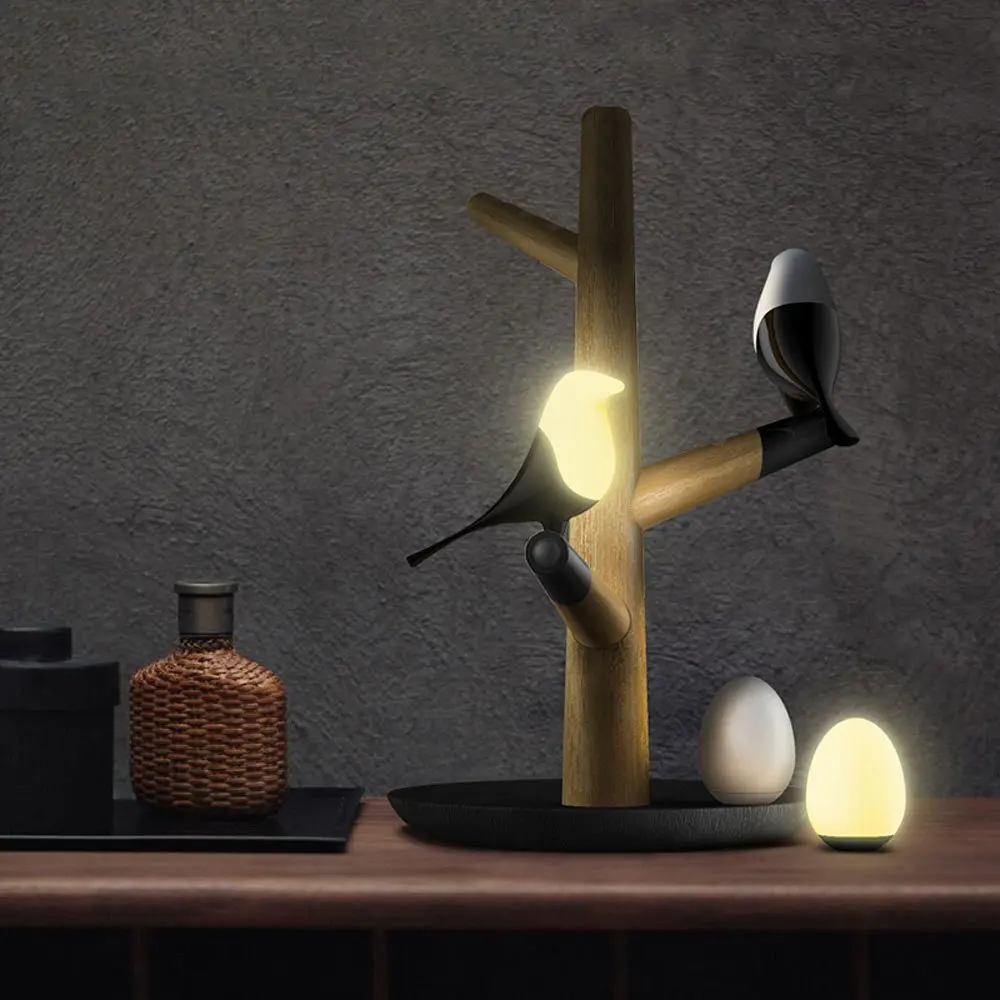 Chiclits Magpie Led Night Light Usb Human Control Sensor Lamp Wall