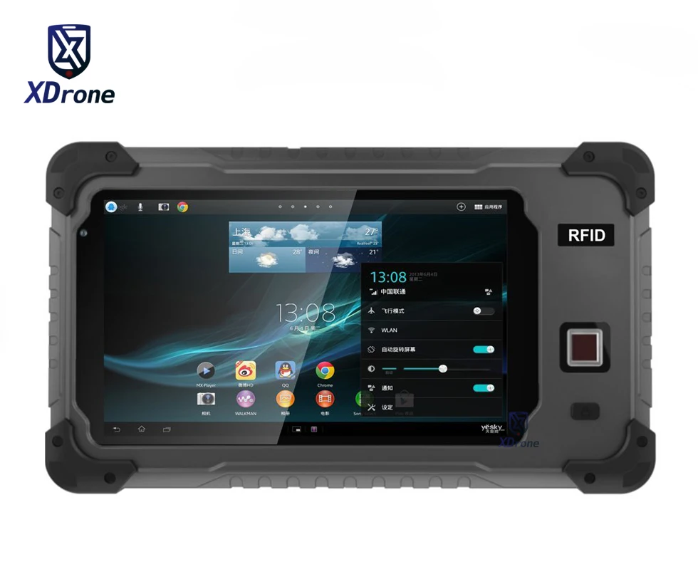 China S70L Rugged Android Tablet PC Phone Fingerprint RS232 Waterproof Shockproof Quad Core 7 Inch 1GB RAM 8MP Gps NFC Scanner