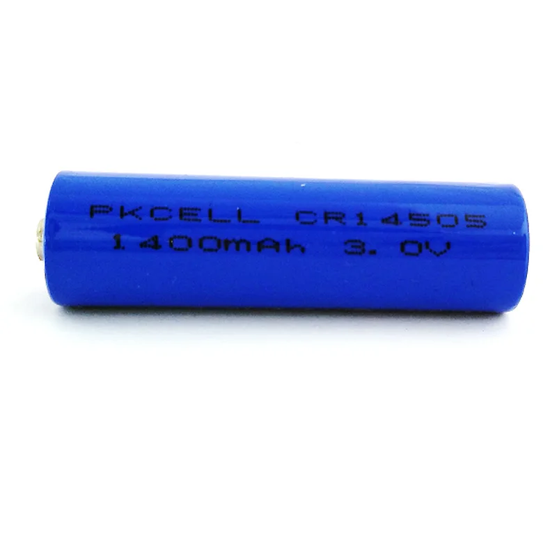 4 шт. PKCELL CR14505 CR 14505 Батарея 3V 1400mAh Цилиндрический литий MnO2 Батарея