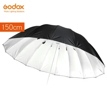 Godox Studio – parapluie lumineux réfléchissant, noir et argent, 150cm / 60 pouces