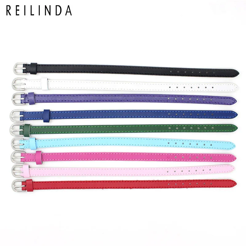 

Wholesale 10pcs 8mm Genuine Leather Wristband Bracelets Fit Slide Charms Letter Beads, Accept Customization
