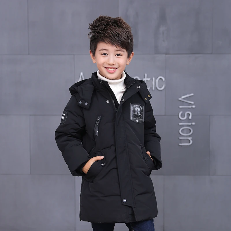 

2017 duck down long jacket for boys girls in autumn winter warm children clothes fluff coat baby jacket clothes for kids gift