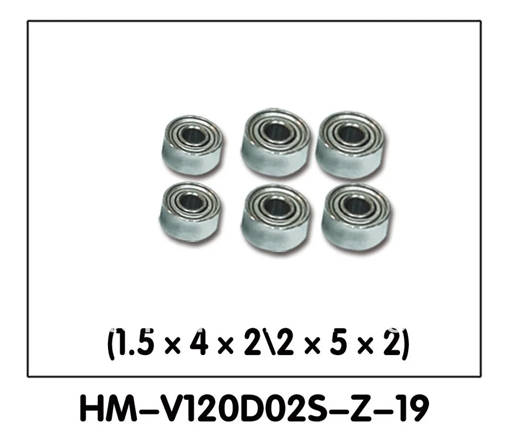 

Walkera NEW V120D02S Parts HM-V120D02S-Z-19 Bearing 1.5*4*2/2*5*2